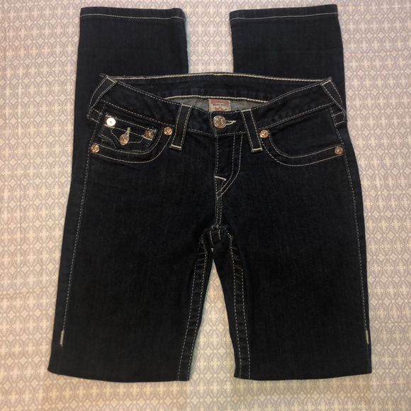 True Religion Straight Leg Jeans Size 26 (2) - Picture 2 of 8
